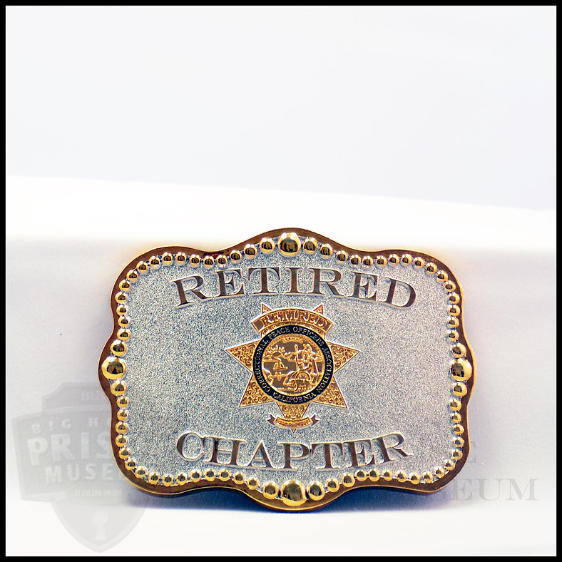 Retired Officers Belt Buckle-Rectangle