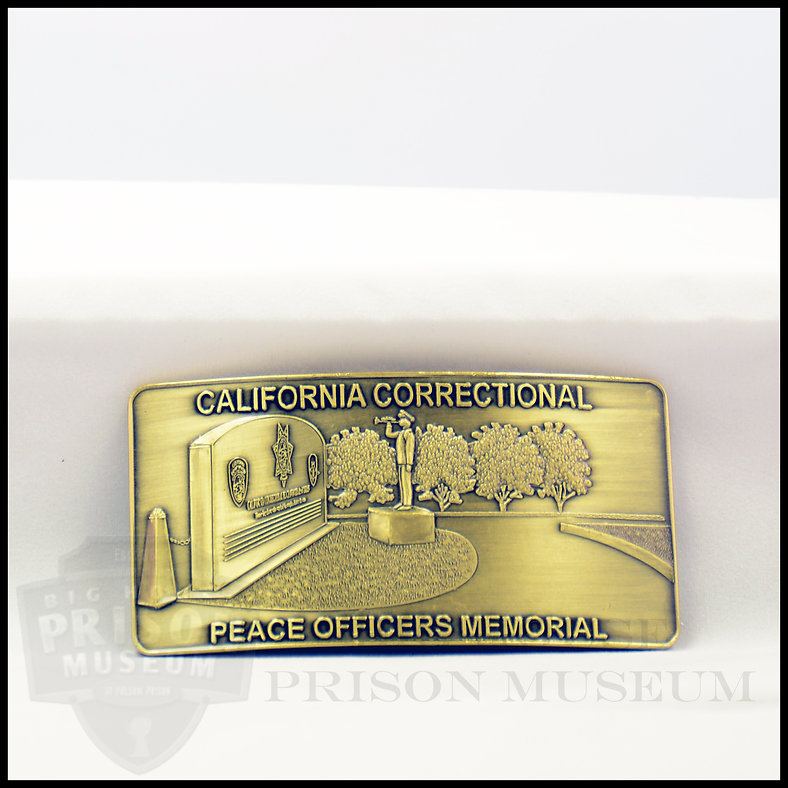 California Correctional Memorial Belt Buckle-Rectangle